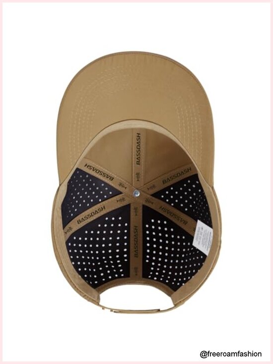 UPF 50+ Quick Dry Baseball Cap Water Resistant Laser Cut Mesh Snapback Hat for main image 2